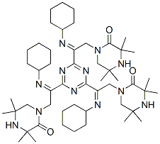 1,1',1''-[1,3,5-Triazine-2,4,6-triyltris[(cyclohexylimino)-2,1-ethanediyl]]tris[3,3,5,5-tetramethylpiperazin-2-one] CAS#: 96204-36-3