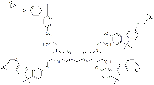 1,1',1'',1'''-[methylenebis(p-phenylenenitrilo)]tetrakis[3-[4-[1-methyl-1-[4-(oxiranylmethoxy)phenyl]ethyl]phenoxy]propan-2-ol] CAS#: 97552-64-2