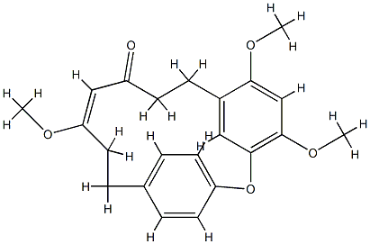 (11E)-4,6,12-Trimethoxy-2-oxatricyclo[13.2.2.13,7]icosa-3,5,7(20),11,15,17(1),18-heptaen-10-one CAS#: 90906-53-9