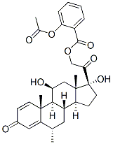 11beta,17,21-trihydroxy-6alpha-methylpregna-1,4-diene-3,20-dione 21-acetylsalicylate CAS#: 94135-36-1