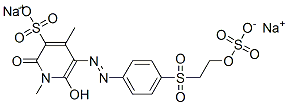 1,2-dihydro-6-hydroxy-1,4-dimethyl-2-oxo-5-[[4-[[2-(sulphooxy)ethyl]sulphonyl]phenyl]azo]pyridine-3-sulphonic acid, sodium salt CAS#: 94157-77-4