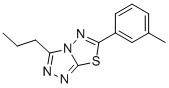 1,2,4-TRIAZOLO[3,4-B][1,3,4]THIADIAZOLE, 6-(3-METHYLPHENYL)-3-PROPYL- CAS#: 892677-09-7