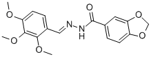 1,3-BENZODIOXOLE-5-CARBOXYLIC ACID, [(2,3,4-TRIMETHOXYPHENYL)METHYLENE]HYDRAZIDE CAS#: 90754-80-6