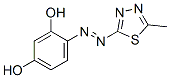 1,3-Benzenediol, 4-((5-methyl-1,3,4-thiadiazol-2-yl)azo)- CAS#: 91676-90-3