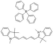 1,3,3-TRIMETHYL-2-[(1E,3E)-5-(1,3,3-TRIMETHYL-1,3-DIHYDRO-2H-INDOL-2-YLIDENE)-1,3-PENTADIENYL]-3H-INDOLIUM TETRAPHENYLBORATE CAS#: 91419-03-3
