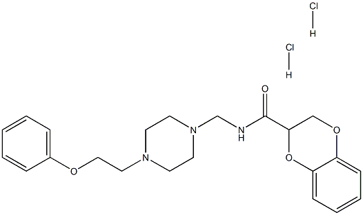 1,4-Benzodioxin-2-carboxamide, 2,3-dihydro-N-((4-(2-phenoxyethyl)-1-pi perazinyl)methyl)-, trans- CAS#: 92758-98-0