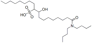 18-(dibutylamino)-10-hydroxy-18-oxooctadecane-9-sulphonic acid CAS#: 97645-26-6