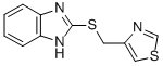 1H-BENZIMIDAZOLE, 2-[(4-THIAZOLYLMETHYL)THIO]- CAS#: 92590-01-7