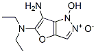 1H-Furo[3,2-c]pyrazole-5,6-diamine,  N,N-diethyl-1-hydroxy-,  2-oxide  (9CI) CAS#: 897938-82-8