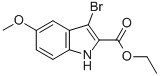 1H-INDOLE-2-CARBOXYLIC ACID, 3-BROMO-5-METHOXY-, ETHYL ESTER CAS#: 92622-96-3