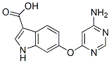 1H-Indole-3-carboxylic  acid,  6-[(6-amino-4-pyrimidinyl)oxy]- CAS#: 890130-07-1
