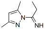 1H-Pyrazole-1-methanimine,  -alpha--ethyl-3,5-dimethyl- CAS#: 897665-22-4