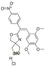 2-[1-(4-nitrophenyl)-2-(2,4,5-trimethoxyphenyl)vinyl]-(5H)-oxazole-4,4-dimethanol hydrochloride CAS#: 93777-61-8