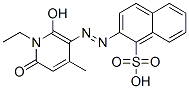 2-[(1-ethyl-1,6-dihydro-2-hydroxy-4-methyl-6-oxo-3-pyridyl)azo]naphthalene-1-sulphonic acid CAS#: 93923-65-0