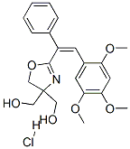 2-[1-phenyl-2-(2,4,5-trimethoxyphenyl)vinyl]-2-oxazoline-4,4-dimethanol hydrochloride CAS#: 93777-58-3