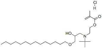 2-[(1,1-dimethylethyl)[2-hydroxy-3-(tetradecyloxy)propyl]amino]ethyl methacrylate hydrochloride CAS#: 97043-70-4