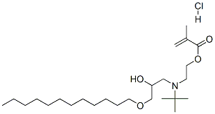 2-[(1,1-dimethylethyl)[3-(dodecyloxy)-2-hydroxypropyl]amino]ethyl methacrylate hydrochloride CAS#: 93893-00-6