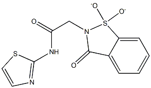 2-(1,1-dioxido-3-oxo-1,2-benzothiazol-2(3H)-yl)-N-(1,3-thiazol-2-yl)acetamide CAS#: 97460-24-7