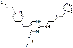 2-[[2-[(2-furylmethyl)thio]ethyl]amino]-5-[(6-methyl-3-pyridyl)methyl]-1H-pyrimidin-4-one dihydrochloride CAS#: 91621-32-8