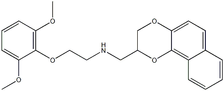 2-((2-(2,6-dimethoxyphenoxy)ethyl)amino)methyl-1,4-dioxane(1,2-b)naphthalene CAS#: 91677-55-3