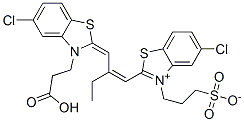 2-[2-[[3-(2-carboxyethyl)-5-chloro-3H-benzothiazol-2-ylidene]methyl]but-1-enyl]-5-chloro-3-(3-sulphonatopropyl)benzothiazolium CAS#: 94232-70-9