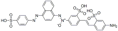 2-[2-(4-amino-2-sulphophenyl)vinyl]-5-[[4-[(4-sulphophenyl)azo]-1-naphthyl]-NNO-azoxy]benzenesulphonic acid CAS#: 93964-18-2