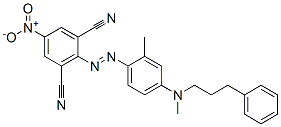 2-[2-Methyl-4-[N-methyl-N-(3-phenylpropyl)amino]phenylazo]-5-nitroisophthalonitrile CAS#: 96293-52-6
