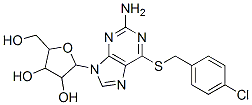 2-[2-amino-6-[(4-chlorophenyl)methylsulfanyl]purin-9-yl]-5-(hydroxymet hyl)oxolane-3,4-diol CAS#: 93408-07-2