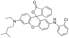 2'-[(2-chlorophenyl)amino]-6'-[ethyl(3-methylbutyl)amino]spiro[isobenzofuran-1(3H),9'-[9H]xanthene]-3-one CAS#: 92814-52-3
