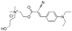 [2-[[2-cyano-3-[4-(diethylamino)phenyl]-1-oxoallyl]oxy]ethyl](3-hydroxypropyl)dimethylammonium chloride CAS#: 93981-79-4