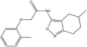 2-(2-methylphenoxy)-N-(5-methyl-4,5,6,7-tetrahydro-2,1-benzisoxazol-3-yl)acetamide CAS#: 898494-84-3