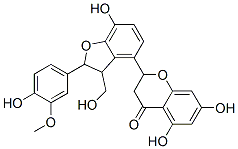 2-[2,3-Dihydro-7-hydroxy-2-(4-hydroxy-3-methoxyphenyl)-3-(hydroxymethyl)benzofuran-4-yl]-2,3-dihydro-5,7-dihydroxy-4H-1-benzopyran-4-one CAS#: 96291-04-2