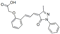 [2-[3-(1,5-dihydro-3-methyl-5-oxo-1-phenyl-4H-pyrazol-4-ylidene)-1-propenyl]phenoxy]acetic acid CAS#: 94158-17-5