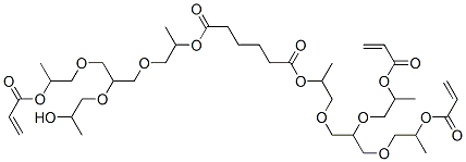 2-[3-[2-(acryloyloxy)propoxy]-[2-(2-hydroxypropoxy)]propoxy]-1-methylethyl 2-[2,3-bis[2-(acryloyloxy)propoxy]propoxy]-1-methylethyl adipate CAS#: 94160-34-6