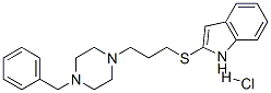 2-[[3-[4-(benzyl)-1-piperazinyl]propyl]thio]-1H-indole monohydrochloride CAS#: 94441-96-0
