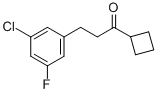 2-(3-CHLORO-5-FLUOROPHENYL)ETHYL CYCLOBUTYL KETONE CAS#: 898751-67-2