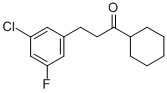 2-(3-CHLORO-5-FLUOROPHENYL)ETHYL CYCLOHEXYL KETONE CAS#: 898751-73-0