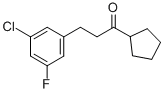 2-(3-CHLORO-5-FLUOROPHENYL)ETHYL CYCLOPENTYL KETONE CAS#: 898751-70-7