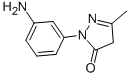 2-(3-aminophenyl)-2,4-dihydro-5-methyl-3H-pyrazol-3-one CAS#: 90-32-4
