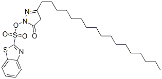2-(3-heptadecyl-4,5-dihydro-5-oxo-1H-pyrazol-1-yl)benzothiazolesulphonic acid CAS#: 94247-98-0