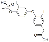 2-[3-iodo-4-(3-iodo-4-sulfooxy-phenoxy)phenyl]acetic acid CAS#: 92060-33-8