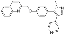 2-[4-(2-METHYL-4-PYRIDIN-4-YL-2H-PYRAZOL-3-YL)-PHENOXYMETHYL]-QUINOLINE CAS#: 898562-93-1
