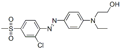 2-[[4-[[2-chloro-4-(methylsulphonyl)phenyl]azo]phenyl]ethylamino]ethanol CAS#: 93858-04-9