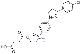 [2-[[4-[3-(4-chlorophenyl)-4,5-dihydro-1H-pyrazol-1-yl]phenyl]sulphonyl]ethyl] hydrogen succinate CAS#: 94094-37-8
