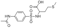2-({[4-(ACETYLAMINO)PHENYL]SULFONYL}AMINO)-4-(METHYLTHIO)BUTANOIC ACID CAS#: 92034-59-8