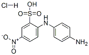 2-[(4-aminophenyl)amino]-5-nitrobenzenesulphonic acid hydrochloride CAS#: 94232-01-6