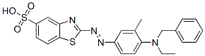 2-[[4-(benzylethylamino)-m-tolyl]azo]-benzothiazole-5-sulphonic acid CAS#: 97043-67-9
