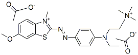 2-[[4-[ethyl[2-(trimethylammonio)ethyl]amino]phenyl]azo]-6-methoxy-3-methylbenzothiazolium diacetate CAS#: 97861-97-7