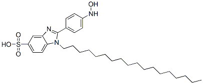 2-[4-(hydroxyamino)phenyl]-1-octadecyl-1H-benzimidazole-5-sulphonic acid CAS#: 94134-62-0