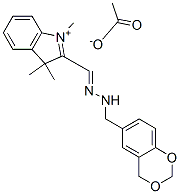 2-[(4H-1,3-benzodioxin-6-ylmethylhydrazono)methyl]-1,3,3-trimethyl-3H-indolium acetate CAS#: 93858-79-8